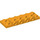 LEGO Helles Licht Orange Platte 2 x 6 x 0.7 mit 4 Bolzen auf Seite (72132 / 87609)