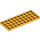 LEGO Bright Light Orange Plate 4 x 10 (3030)