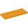 LEGO Orange clair brillant assiette 4 x 10 (3030)