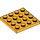 LEGO Orange clair brillant assiette 4 x 4 (3031)