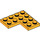 LEGO Helles Licht Orange Platte 4 x 4 Ecke (2639)