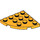 LEGO Orange clair brillant assiette 4 x 4 Rond Coin (30565)