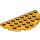 LEGO Helles Licht Orange Platte 4 x 8 Runden Hälfte Kreis (22888)