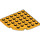 LEGO Helder Lichtoranje Plaat 6 x 6 Ronde Hoek (6003)