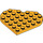 LEGO Helder Lichtoranje Plaat 6 x 6 Ronde Hart (46342)