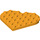 LEGO Bright Light Orange Plate 6 x 6 Round Heart (46342)
