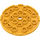 LEGO Orange clair brillant assiette 6 x 6 Rond avec Épingle Trou (11213)
