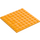 LEGO Klar Ljus Orange Platta 8 x 8 (41539 / 42534)