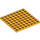 LEGO Helder Lichtoranje Plaat 8 x 8 (41539 / 42534)
