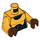 LEGO Bright Light Orange Power Man Minifig Torso (973 / 76382)