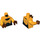 LEGO Helles Licht Orange Power Man Minifig Torso (973 / 76382)