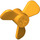 LEGO Helder Lichtoranje Propeller met 3 Messen (6041)