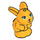 LEGO Bright Light Orange Rabbit with Turquoise Eyes (72584 / 77305)