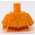 LEGO Lysorange Reverse Flash Minifig Torso (973 / 76382)