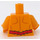 LEGO Bright Light Orange Reverse Flash Minifig Torso (973 / 76382)