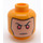 LEGO Leuchtendes helles Orange Reverse Flash Minifigur Kopf (Vertiefte feste Noppen) (3626 / 37118)