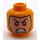 LEGO Leuchtendes helles Orange Reverse Flash Minifigur Kopf (Vertiefte feste Noppen) (3626 / 37118)