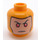 LEGO Bright Light Orange Reverse Flash Minifigure Head (Recessed Solid Stud) (3626 / 37118)