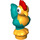 LEGO Arancione chiaro brillante Rooster con Turquoise e Arancione (67602)