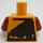 LEGO Bright Light Orange Skylor - Master of Amber Minifig Torso (973 / 88585)