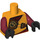 LEGO Arancione chiaro brillante Skylor con Quiver e Cappuccio Minifigure Busto (973 / 88585)