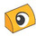 LEGO Orange clair brillant Pente 1 x 2 Incurvé avec Eye Looking La gauche (106103 / 106108)