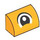 LEGO Orange clair brillant Pente 1 x 2 Incurvé avec Eye Looking En haut (106105 / 106110)