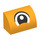 LEGO Helles Licht Orange Steigung 1 x 2 Gebogen mit Eye Looking Oben (106105 / 106110)