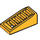 LEGO Orange clair brillant Pente 1 x 2 x 0.7 (18°) avec Grille (61409)