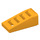 LEGO Helder Lichtoranje Helling 1 x 2 x 0.7 (18°) met Rooster (61409)