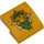 LEGO Orange clair brillant Pente 2 x 2 Incurvé avec Jungle Explorers logo (15068 / 31587)