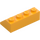 LEGO Klar Ljus Orange Backe 2 x 4 (45°) med slät yta (3037)