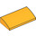 LEGO Orange clair brillant Pente 2 x 4 Incurvé avec tubes inférieurs (88930)