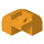 LEGO Orange clair brillant Pente Brique 2 x 2 x 1.3 Incurvé Coin (67810)