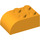 LEGO Orange clair brillant Pente Brique 2 x 3 avec Haut incurvé (6215)