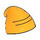 LEGO Bright Light Orange Slouch Hat with Tip Facing Backwards (5320)