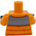 LEGO Lysorange Snow Tuber - Bright Lys orange Jakke Minifig Torso (973 / 76382)