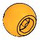 LEGO Bright Light Orange Technic Ball with Eye (18384 / 105776)