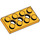 LEGO Orange clair brillant Technic assiette 2 x 4 avec des trous (3709)