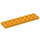 LEGO Orange clair brillant Technic assiette 2 x 8 avec des trous (3738)
