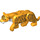 LEGO Arancione chiaro brillante Tigre con Hinged Gambe (34137)