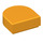 LEGO Helles Licht Orange Fliese 1 x 1 Hälfte Oval (24246 / 35399)