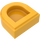 LEGO Helles Licht Orange Fliese 1 x 1 Hälfte Oval (24246 / 35399)