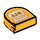 LEGO Orange clair brillant Tuile 1 x 1 Demi Oval avec Route BFF Symbol (24246 / 69456)
