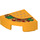 LEGO Klar Ljus Orange Bricka 1 x 1 Fjärdedel Cirkel med Taco (25269 / 36920)