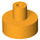 LEGO Helder Lichtoranje Tegel 1 x 1 Ronde met Hollow Staaf (20482 / 31561)