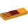 LEGO Orange clair brillant Tuile 1 x 3 avec Dark rouge Robes (39708 / 63864)