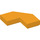 LEGO Orange clair brillant Tuile 2 x 2 Coin avec Cutouts (27263)