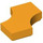 LEGO Orange clair brillant Tuile 2 x 2 avec Cutouts (3396)