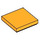LEGO Orange clair brillant Tuile 2 x 2 avec rainure (3068 / 88409)